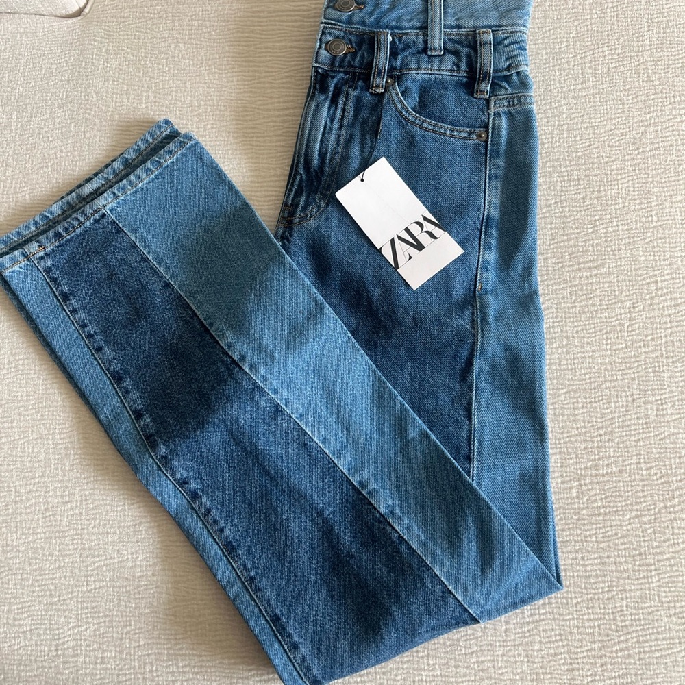 Zara Two-Tone Blue Jeans